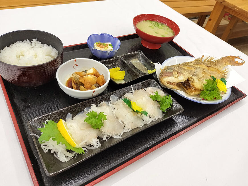 ひらめ定食